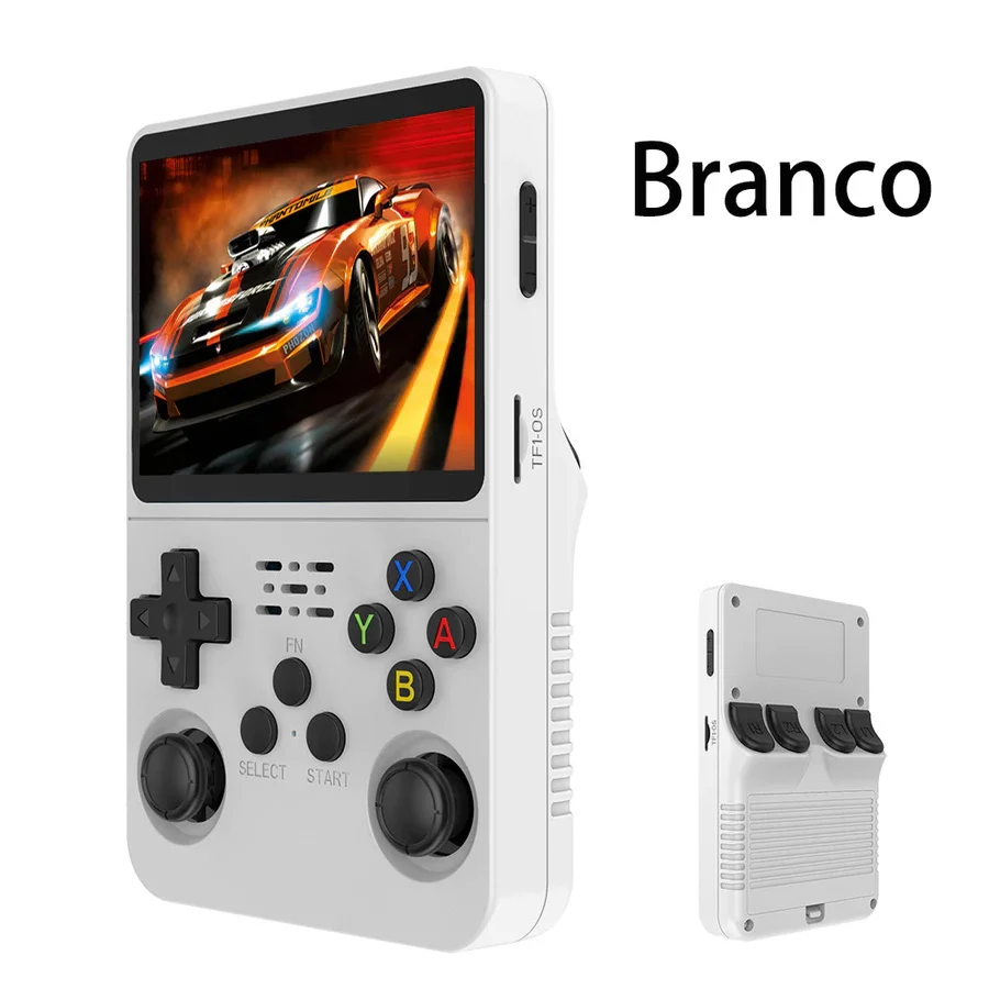 Console Portátil Retrô R36S — Tela IPS 3,5" — 64GB — Frete Grátis