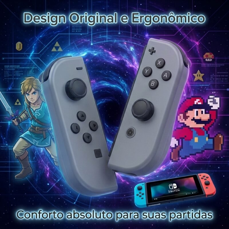 Controle JoyCon para Nintendo Switch NS/OLED/LITE - Frete Grátis