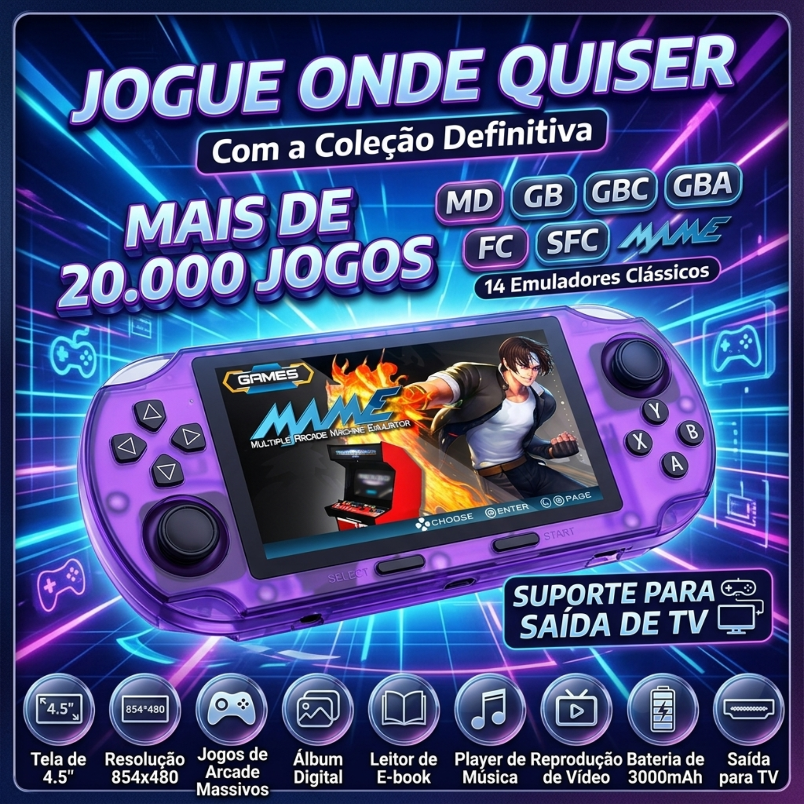 Console Portátil SF3000HD
